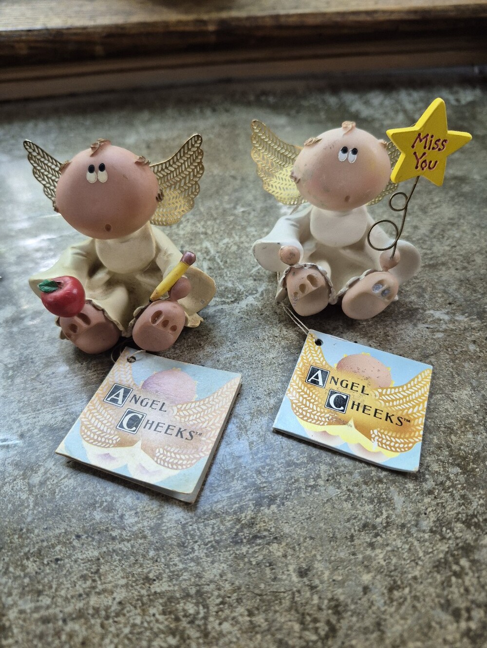 🌿5/$25 2pc. Vtg. RUSS BERRIES KRITTERS GUARDIAN ANGEL FIGURINES